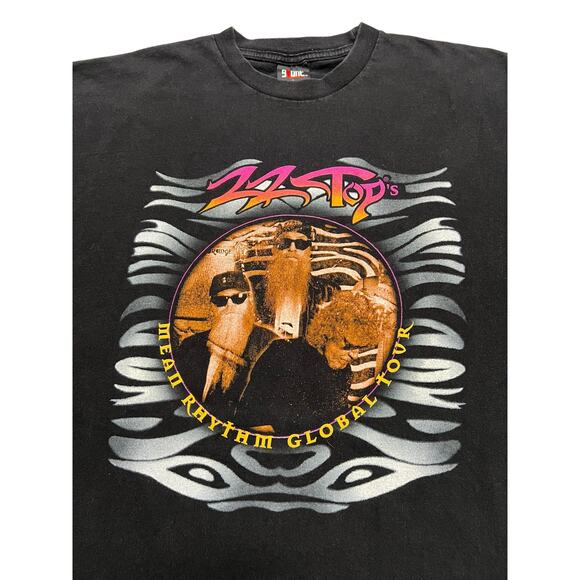 Vintage RARE Giant ZZ Top’s Mean Rhythm Global Tour 1997 T-Shirt Tee - L - Picture 2 of 9